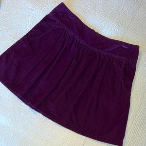 Purple corduroy mini skirt with POCKETS!